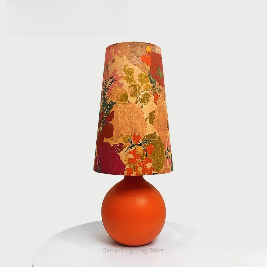 Century Textile & Sewing Supply Photos - Orange Sphere Table Lamp: UK Liberty