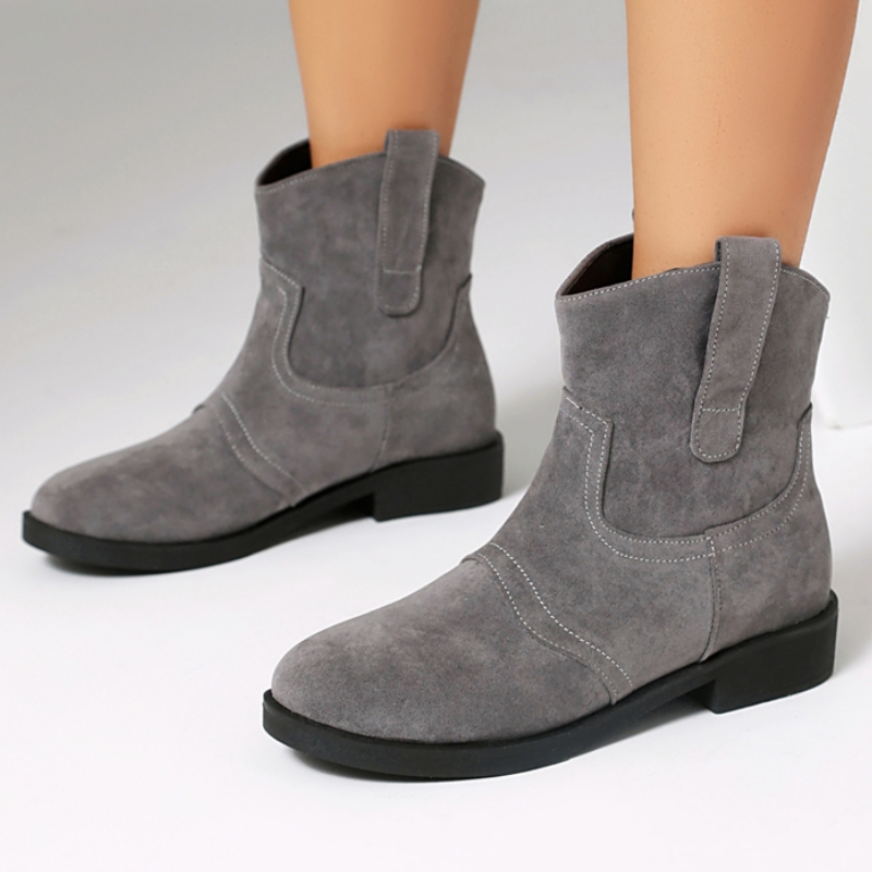Sewing Fleece - Gray Ankle Boots for Women 2025