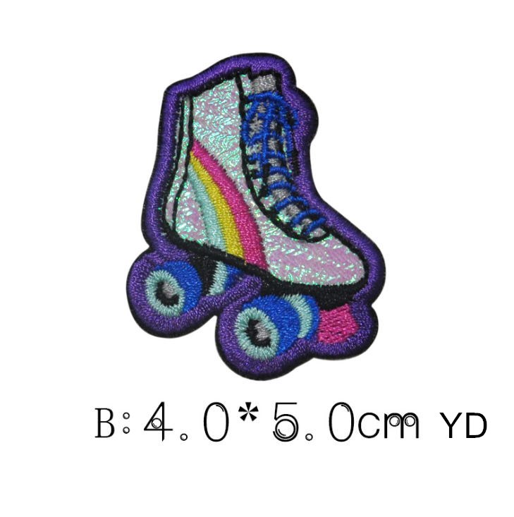 10 Pcs Rainbow Embroidered Pat - Sewing Id ulasan dan harga