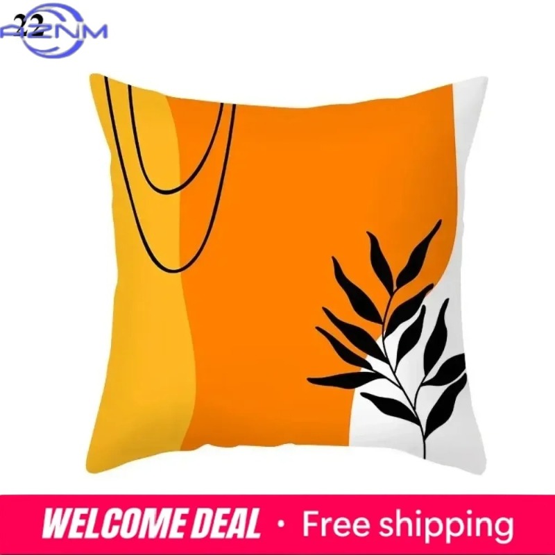 Boho Orange Abstract Cushion C - Century Textile & Sewing Supply Photos ulasan dan harga