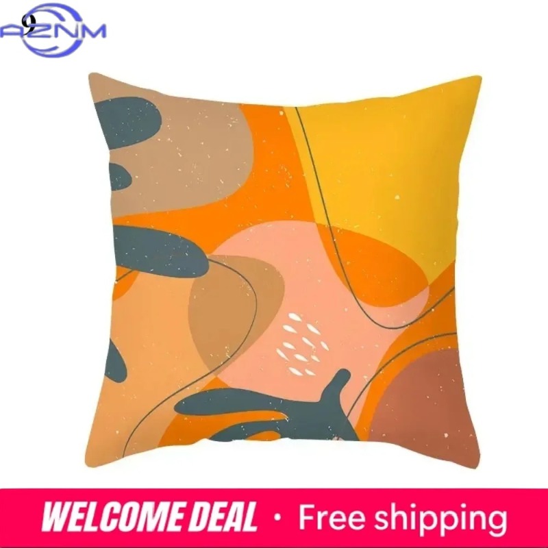 Boho Orange Abstract Cushion C - Century Textile & Sewing Supply Photos ulasan dan harga