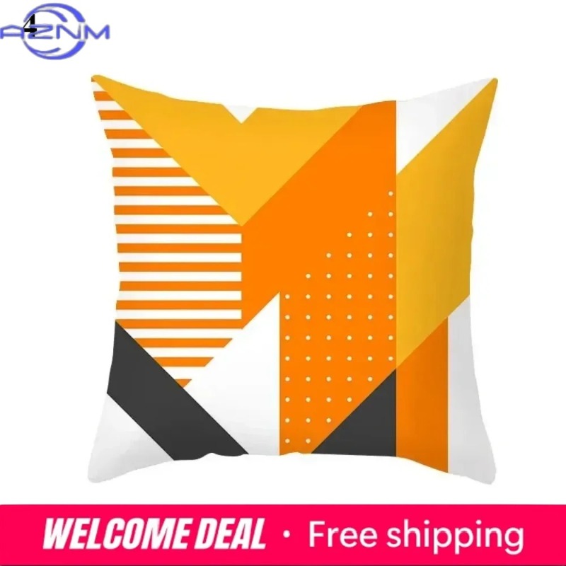 Boho Orange Abstract Cushion C - Century Textile & Sewing Supply Photos ulasan dan harga