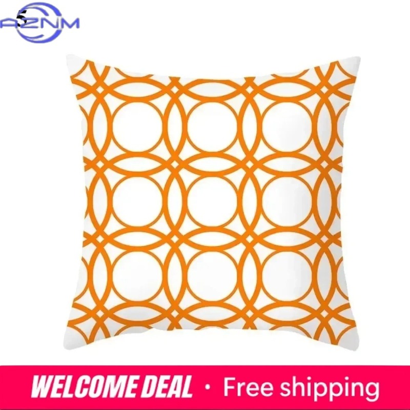 Boho Orange Abstract Cushion C - Century Textile & Sewing Supply Photos ulasan dan harga