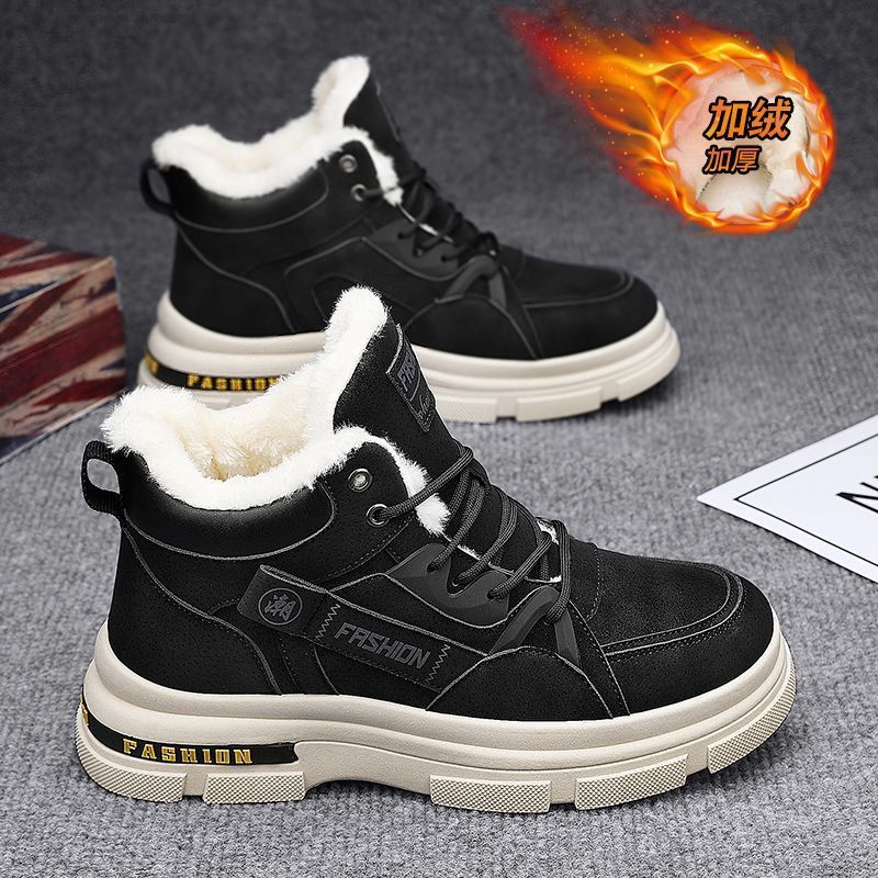 Cotton boots for men in winter - Sewing Fleece ulasan dan harga