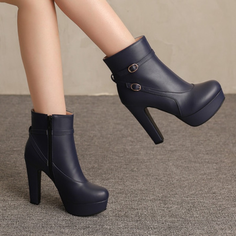 Fashion Platform Boots Women S - Sewing Fleece ulasan dan harga