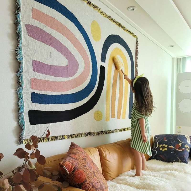 Textile City Abstract Rainbow  - Century Textile & Sewing Supply Photos ulasan dan harga