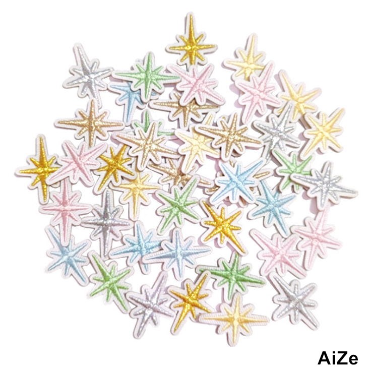 Stick Iron Sew On 10 Pcs Stars - Sewing Id ulasan dan harga