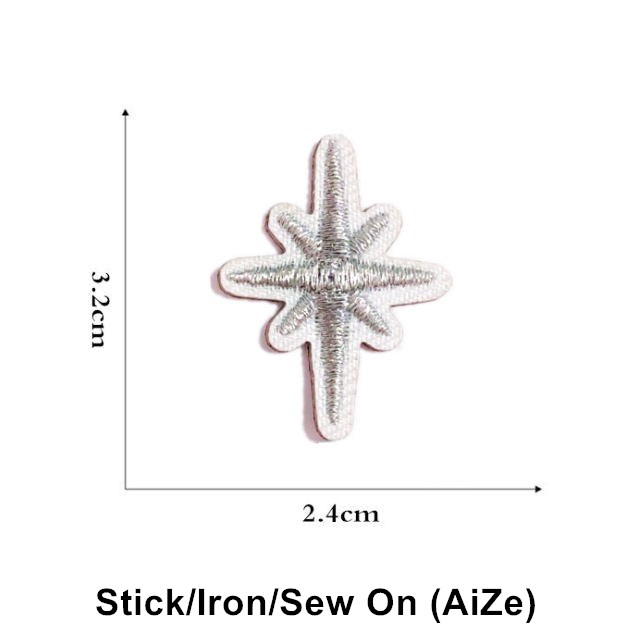 Stick Iron Sew On 10 Pcs Stars - Sewing Id ulasan dan harga