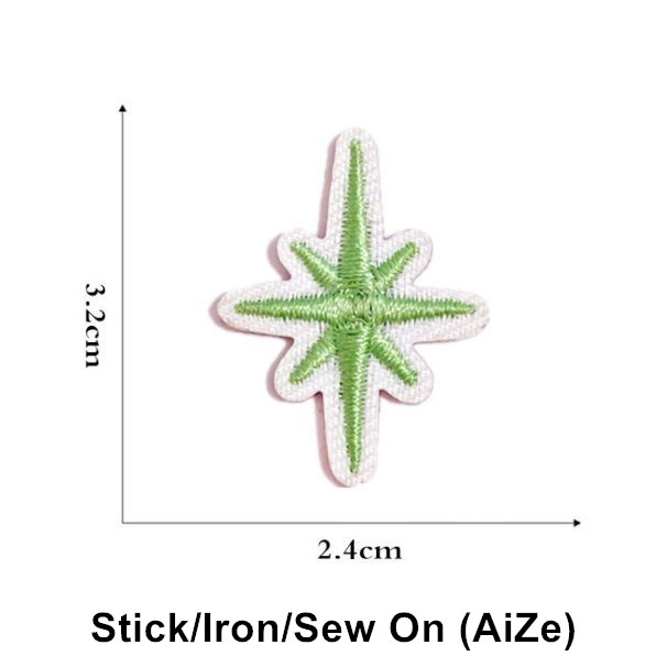 Stick Iron Sew On 10 Pcs Stars - Sewing Id ulasan dan harga
