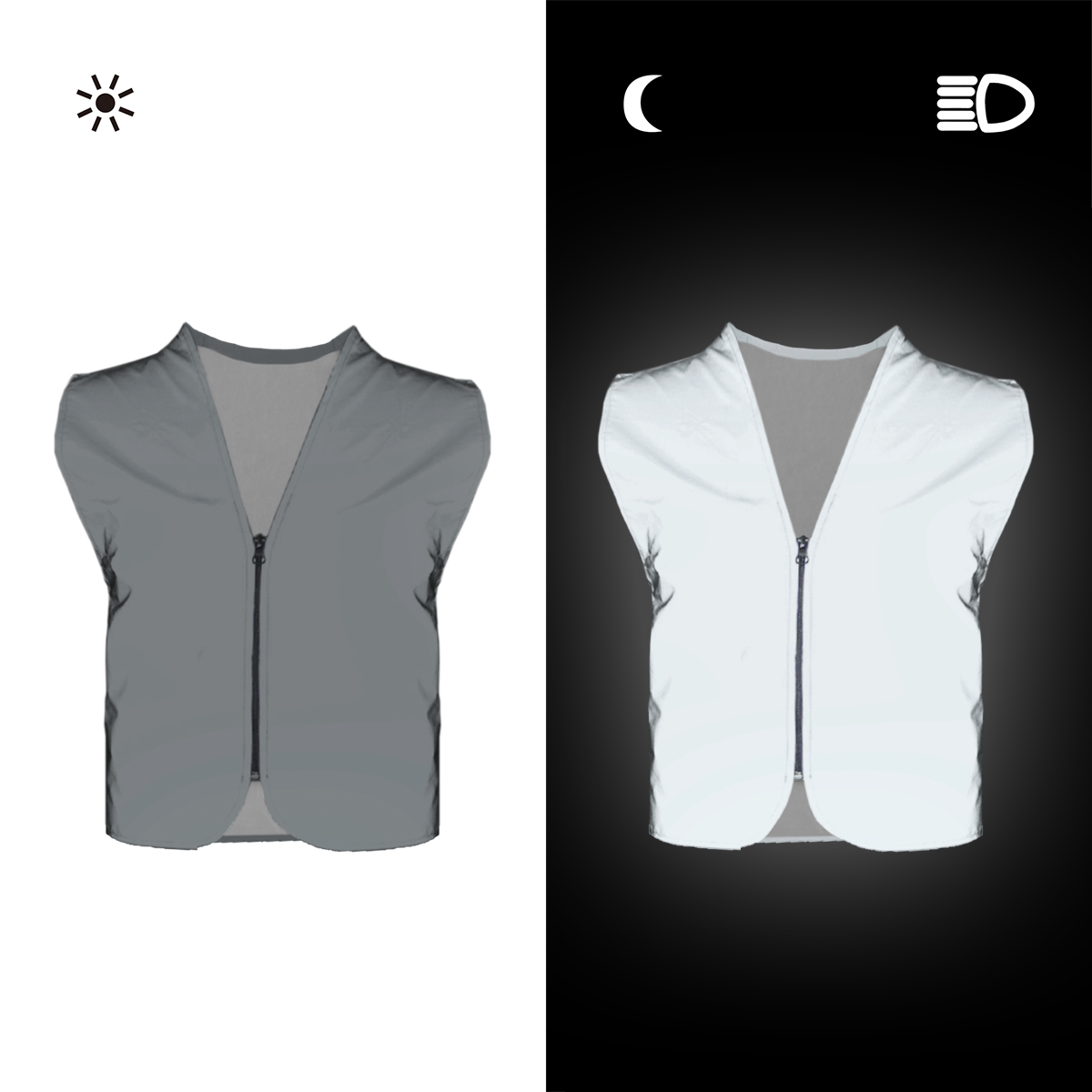 Salzmann Reflective Vest High  - Invisible Zip Fastener ulasan dan harga