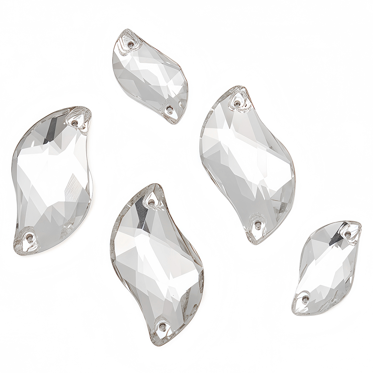 S Shape Sew On Rhinestone Crys - Sewing Garments ulasan dan harga