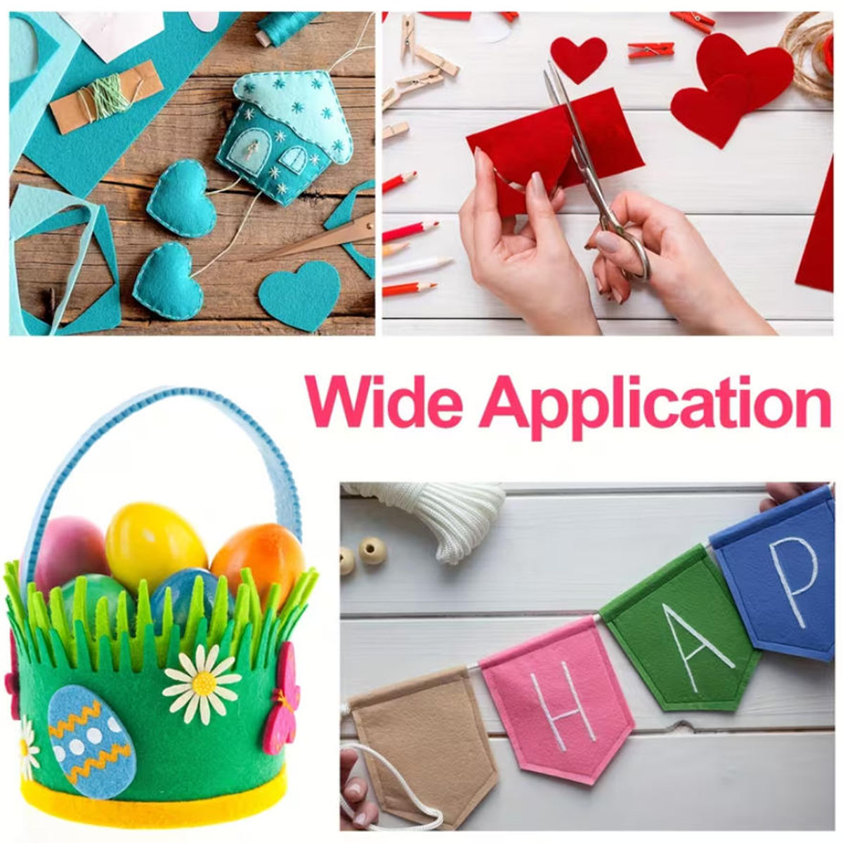 40PCS Felt Cloth Colored Felt  - Fabric Softener Sheet ulasan dan harga