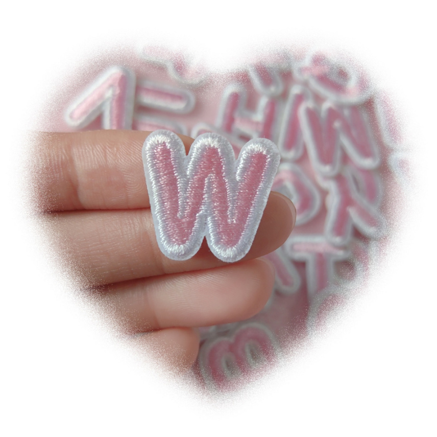 2cm Height Pink Color Alphabet - Sewing Id ulasan dan harga