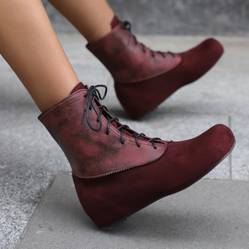 Big Size 50 Short Boot Female  - Sewing Fleece ulasan dan harga