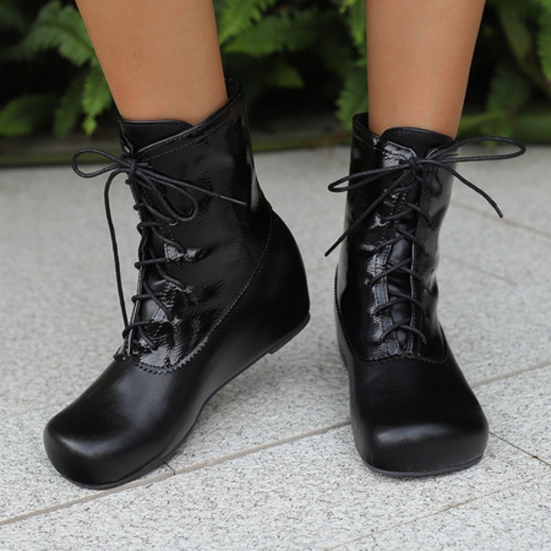Big Size 50 Short Boot Female  - Sewing Fleece ulasan dan harga