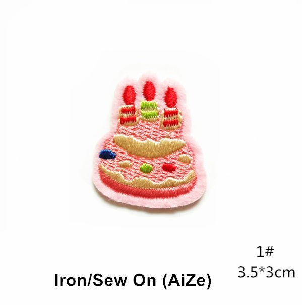 10 Pcs Fruit Cake Embroidered  - Sewing Id ulasan dan harga