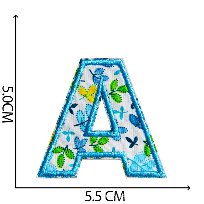 10 Pcs Blue Color Number Alpha - Sewing Id ulasan dan harga