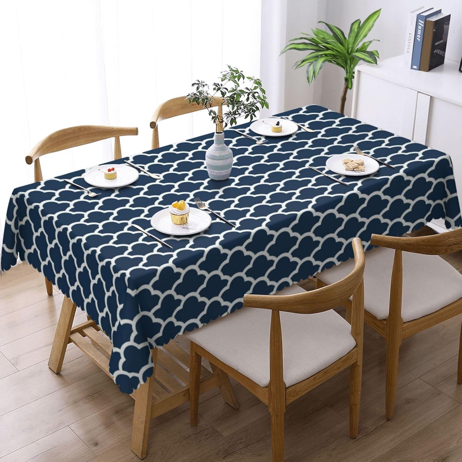 Blue Tablecloth Navy Cloud Sea - Century Textile & Sewing Supply Photos ulasan dan harga
