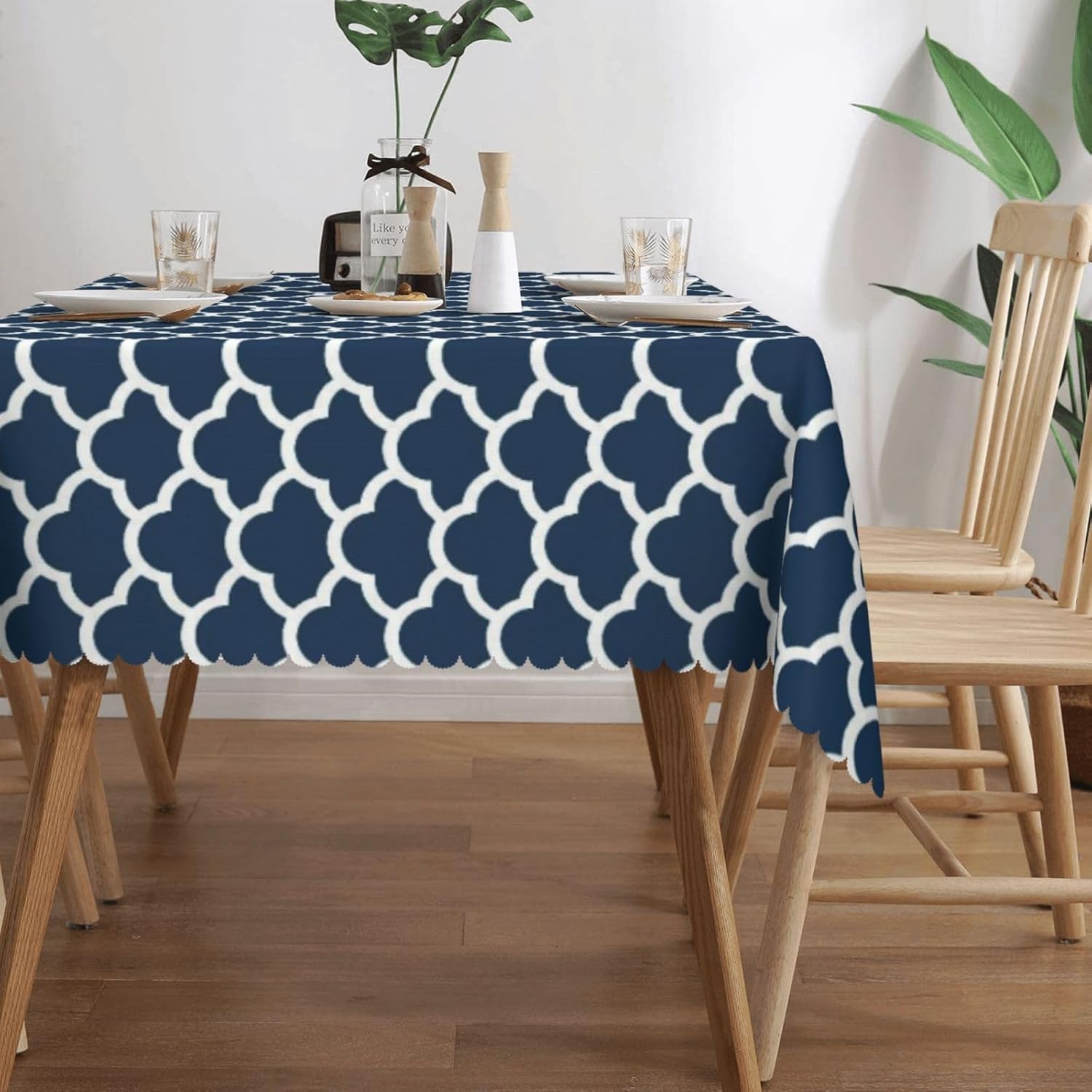 Blue Tablecloth Navy Cloud Sea - Century Textile & Sewing Supply Photos ulasan dan harga