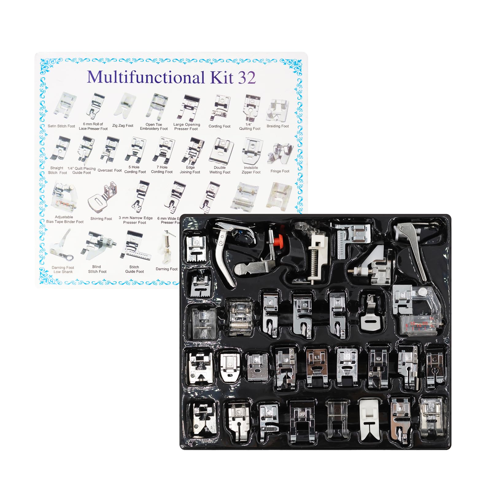32 in 1 Multi-Function Sewing  - Zipper Foot Presser ulasan dan harga