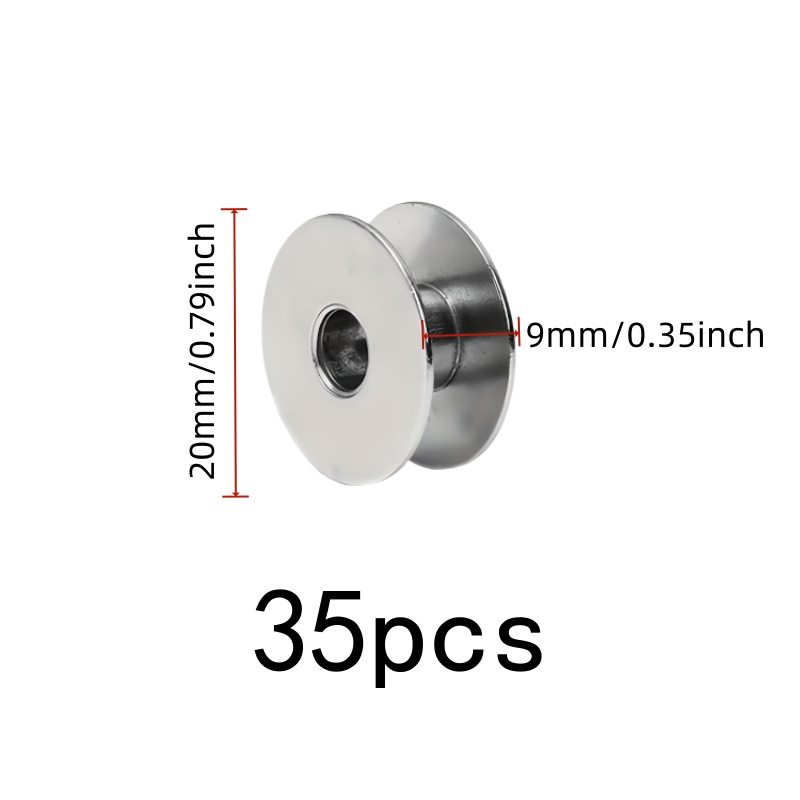 35 pcs Aluminum Sewing Bobbins - Sewing Thread Production ulasan dan harga