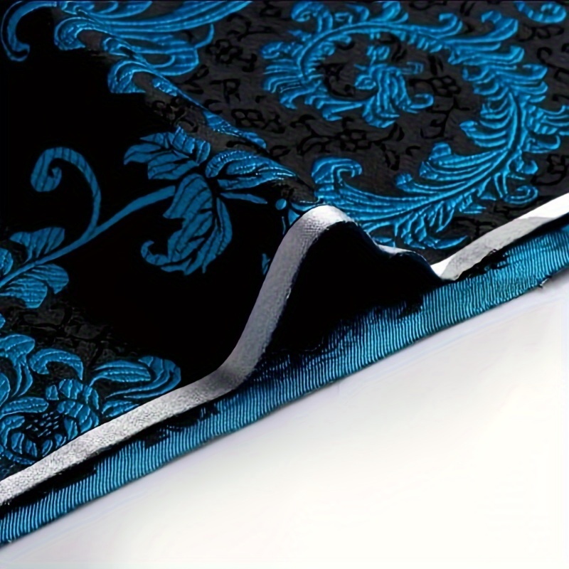 3D Blue Phoenix Tail Brocade F - Sewing Garments ulasan dan harga