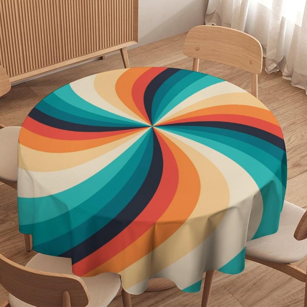 Vintage Groovy Swirl Round Tab - Century Textile & Sewing Supply Photos ulasan dan harga