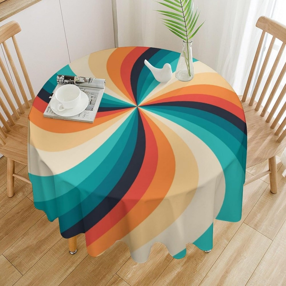 Vintage Groovy Swirl Round Tab - Century Textile & Sewing Supply Photos ulasan dan harga