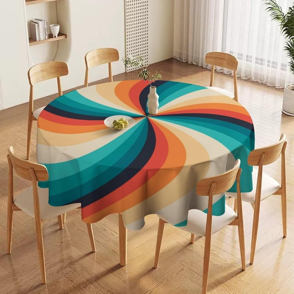 Vintage Groovy Swirl Round Tab - Century Textile & Sewing Supply Photos ulasan dan harga