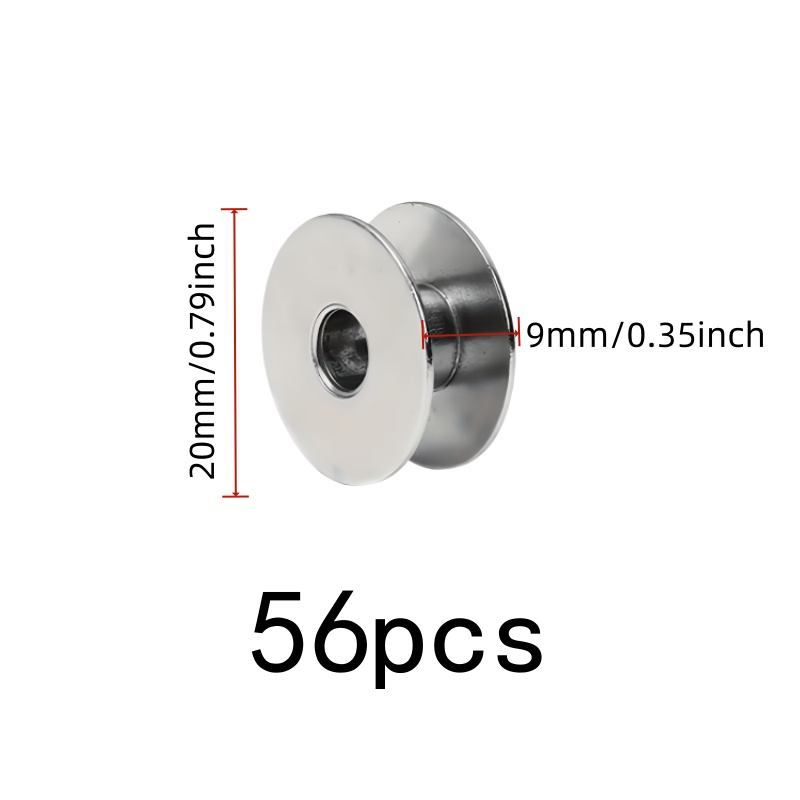 56 pcs Metal Thread Bobbins, S - Sewing Thread Production ulasan dan harga